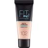Maybelline New York Fondotinta Opacizzante Fit Me! Matte&Poreless Fair Ivory (102) - Fondotinta liquido