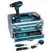 Makita DHP482RFX9 Akku-Schlagbohrschrauber 18V 1900 Giri/min 1,5 kg Nero, Verde [DHP482RFX9]