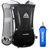 LOVARTS BEAUTY Zaino Idratazione 5L Zaino da Ciclismo con Vescica Zainetto Running Leggero Donna Uomo Zaino con Sacca Idrica per Corsa Ciclismo Maratona Trekking Trail, Zaino (Nero con borraccia da 500 ml)