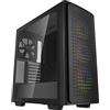 DeepCool Case DeepCool CK560 - Mid-Tower ATX, finestra a battente in vetro temperato, 3 ventole integrate A-RGB