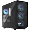 Case Fractal Meshify 2 Lite - Mid-Tower E-ATX, pannello laterale in vetro temperato, 4 ventole 140mm A-RGB incluse - Nero
