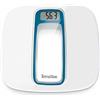 TERRAILLON - WINDOW - Bilancia pesapersone elettronica, design Terraillon, ampio display LCD, piatto in vetro e plastica, portata 160 kg, precisione 100 g - Bianco e blu