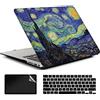 AMCJJ Custodia Rigida Compatibile con MacBook Air 13 Pollici 2022 2021 2020 Release M1 A2337/A2179,Plastica Case Cover & EU Tastiera Cover & Screen Protecto,Notte Stellata 1