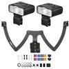 Godox MF12-K2 2PCS Macro Flash 2.4G Controllo della trasmissione wireless Numero guida 16 Modalità TTL M con filtro colorato Cold Shoe per piante da ritratto Insetti Cibo Gioielli Fotografia Macro