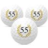 MYNT Palline da golf 80 per compleanno, set da 3 pezzi, regalo per golf, regalo di compleanno, idea regalo, anniversario, anniversario, Happy Birthday 18, 20, 22, 25, 30, 33, 35, 40, 44, 45, 50, 55, 60,