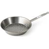 HOME Padella Castagne in ferro 30cm, Manico in Ferro, 4634630