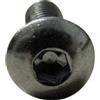 TOOLCRAFT 827235 Viti a Testa bombata M3 6 mm Interno Esagonale Acciaio zincato 100 pz.