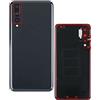 Senza Marchio kit 3 pezzi n.1 Copri Batteria + 1 Lente + 1 Biadesivo compatibile per Huawei P20 PRO CLT-L09C CLT-L29 CLT-L29C Vetro Posteriore Back REAR Cover Retro Scocca + adesivo + lente obbiettivo CAMERA (Nero)