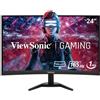 Viewsonic Viewsonic VX Series VX2418C Monitor PC 61 cm [24] 1920 x 1080 Pixel LCD Nero (LED Monitor - FUll HD - 24inch - 250 n) VX2418C