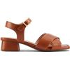 Clarks Serina35 Cross, Sandali Donna, Tan Leather, 37 EU