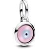 PANDORA ME 793693C00 - Ciondolo in vetro di Murano, personalizzabile Evil Eye, Rosa, Argento sterling, Nessuna pietra preziosa
