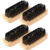 Amaxiu 4 Pezzi Spazzole per Unghie in Legno, Spazzola per Pulizia Unghie Antiscivolo Setole Rigide per Scrub Scrubber per Unghie per Mani Spazzole per Dita dei Piedi per Meccanici Giardinieri