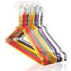 Mevo Grucce Appendini Metallo Appendiabiti Armadio Stampelle Abiti Ferro Salvaspazio Colorate per Casa e Lavanderia Pantaloni 40cm Arcobaleno 50 pezzi