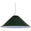 DC VOLTAGE Lampada Paralume a Sospensione Retrò Con In Metallo Verde a Forma di Cono 22 cm di Larghezza 10 cm di Altezza Per Cucina Soggiorno Sala da Pranzo Corridoio Bar Ufficio