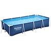 Bestway Steel Pro Frame Pool Set con pompa filtro 400 x 211 x 81 cm, blu scuro, rettangolare