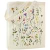 Tarklanda Borsa Tela con Fiori ed Erba, Tote Bag Tela Donna, Borse in Cotone 38x42x8 cm, Regali per Donna Amica Mamma per Compleanni, Festa Della Mamma