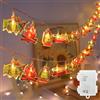 AGOTD 2,5M 20LED Batteria a batteria impermeabile con timer per tenda da campeggio, tenda da campeggio, picnic all