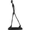 Siunwdiy Giacometti Scultura in Bronzo,Statua Astratta Moderna di Uomo che Cammina,Decorazione Artistica per Casa e Ufficio,Bronzo