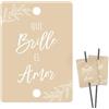 GEBETTER Spagnolo 100pz Etichette per Stelline Scintille Luminose Matrimonio, Cartoncini per Stelle Filanti Scintilli Nozze Sposi Taglio Torta Feste Decorazioni
