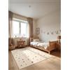 Hanse Home Tappeto da gioco per bambini, motivo a pois con coriandoli, design moderno, per cameretta dei bambini, colore crema, 120 x 170 cm