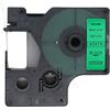 BROVACS 1 confezione di nastro adesivo nero su verde compatibile per DYMO D1 40919 9 mm 3/8 OPA2119
