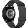 Amzpas Cinturino per Samsung Galaxy Watch 4/5/6/7 40mm 44mm, Cinturino in Acciaio,Metallo Magnete per Samsung Galaxy Watch 5 pro 45mm/ Watch 4/6 Classic 46mm 42mm (Nero)