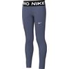 Nike Leggings PRO Dri-Fit - Ragazza, Diffused Blue/Black/White, DA1028-491, S