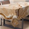 PETTI Artigiani Italiani - Tovaglia Antimacchia Rettangolare Copritavolo Cucina Elegante Effetto Marmo Beige X12 Posti (140x240 cm) 100% Made in Italy