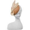 DRW Figura di una ragazza con fiocco in ceramica in bianco e crema 19x14x34cm
