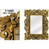 DRW 71452 - Specchio da parete in legno, rettangolare, stile classico, dorato, 80 x 60 x 6 cm, 60 x 6 x 80 cm, 47 x 29 cm