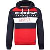 Geographical Norway Gentil Men Felpa con Cappuccio, Rosso, S Uomo