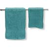 LARA MORADA - Set Asciugamani Bagno Viso E Bidet, 1+1 in Spugna, Tinta Unita, 1 Asciugamano Viso + 1 Asciugamano Ospite, in Morbida Spugna IDROFILA, 100% Cotone 100%, Verde