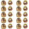 CGEAMDY Excellence - Set di 20 dadi per ruote affusolati a 60°, antiruggine, set di dadi per cerchi in lega, con estremità aperta, dadi di ricambio per cerchioni originali (M12 x 1,5)