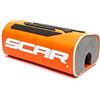SCAR Paracolpi Coprimanubrio moto cross Protezione Manubrio senza traversino - Arancione fluorescente