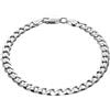 STERLL Bracciale Da Uomo In Argento 925 Massiccio Con Chiusura A Moschettone