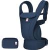 Ergobaby Omni Deluxe - Marsupio per neonati dalla nascita fino a 20 kg, ergonomico a 4 posizioni in rete, sistema da viaggio, blu notte