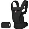 Ergobaby Omni Deluxe All-in-One Marsupio per neonati fino a 20 kg, ergonomico a 4 posizioni in rete, sistema da viaggio, nero onice