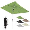Doppler Ombrellone per il giardino in alluminio I 190x290cm ombrellone rettangolare per balcone e terrazza I ombrellone con funzione a manovella e tettuccio inclinabile I ombrellone da giardino grande