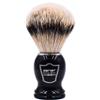 Parker Safety Razor 100% Silvertip Badger setola Pennello da barba (manico) - Spazzola stand incluso Nero