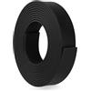 Lefunom Rotolo gomma antiscivolo foglio di gomma antivibrazione 3m×25mm×5mm rotolo neoprene tappeto in neoprene per guarnizione e protezione dagli urti (non adesivo)