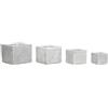 AlexandreHouse MACETERO SET 4 MAGNESIA 37X37X31,5-20 ê GRIS