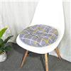 Morbuy Cuscini per Sedia Rotondi, Morbuy Estate Traspirante Cuscino Tatami Nordico Moderno Cotone e Lino per Interni ed Esterni, Giardino, Patio, Cucina e sedie da Ufficio (40x40cm,Plaid)
