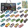 HenfuME 25 Pezzi Cars Macchinine Per Bambini,Macchinine Da Corsa Pull Back Eject,Cars Giocattoli Er Festa E Compleanno,Porta Macchinine,Macchinina Bambino 2 Anni-8 Anni