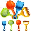 Gukasxi 8 Pezzi Pala da Spiaggia per Bambini, in plastica, per Spiaggia, Sabbia, Pala di Sicurezza, setaccio colorato, Sabbia per L'Estate, la Spiaggia all'aperto (Colore Casuale)