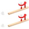 KOMUNJ 2 set di lembi palla giochi in legno per bambini palla fluttuante pustball legno pipa per bambini gioco di abilità per esercizi respiratori
