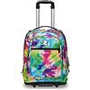 Invicta Trolley INVICTA - BUMP PLAIN FANTASY, Verde - 2 Scomparti + 2 Tasche Frontali + Tasca Porta Borraccia - Maxi Capienza 42 LT - Scuola, Viaggio & Tempo Libero