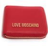Moschino Portafoglio donna Love Moschino zip around small rosso logo gold A25MO12 JC5639PP1LLD0000 ROSSO