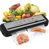 MEGAWISE Macchina Sottovuoto MEGAWISE per Conservazione Alimenti - Sigillatrice Automatica con Aspirazione 80kPa, Taglierina Integrata, Design Compatto - Include Sacchetti e Tubo (bianco sporco)