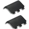 Gamer Gear Coperchio per batteria - Coperchio posteriore di ricambio per controller Xbox Series X - Porta della batteria del controller Xbox Series X nera - Non per il controller One - 2 pezzi