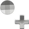 Peixiong 2 Pcs Magnetic Stainless Steel D-Pads for Xbox Elite Series 2 Controller for Xbox Elite 2 Core Controller, Replacement Parts Directional Pad Button Kits for Xbox One Elite Series 2 Controller (Silver)
